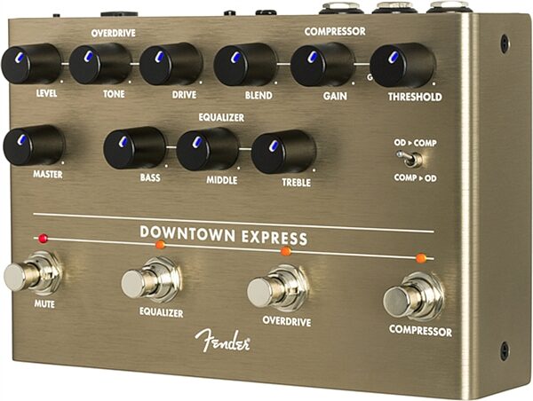 open zoom image for Fender Downtown Express Bass Multi-Effect Pedal, New, Action Position Back