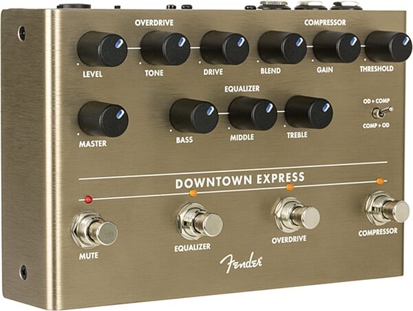 open zoom image for Fender Downtown Express Bass Multi-Effect Pedal, New, Action Position Back