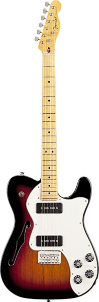 open zoom image for Fender Modern Player Telecaster Thinline Deluxe Electric Guitar, 3-Color Sunburst
