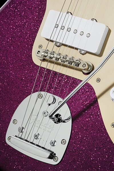 open zoom image for Fender J Mascis Jazzmaster Electric Guitar, Bridge Closeup