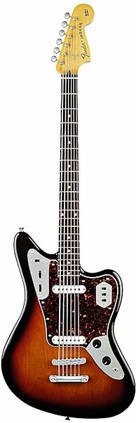 open zoom image for Fender Jaguar Baritone Custom Electric Guitar (with Gig Bag), 3-Color Sunburst