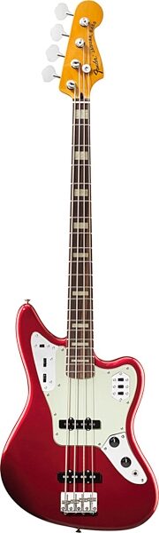 open zoom image for Fender Deluxe Jaguar Electric Bass, Candy Apple Red