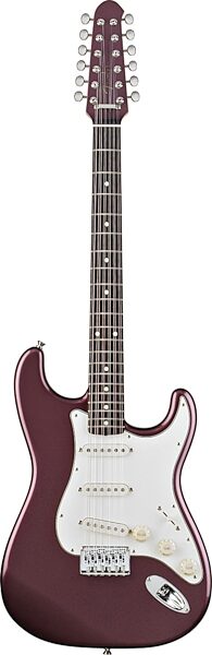 open zoom image for Fender Stratocaster XII 12-String Electric Guitar, Burgundy Mist