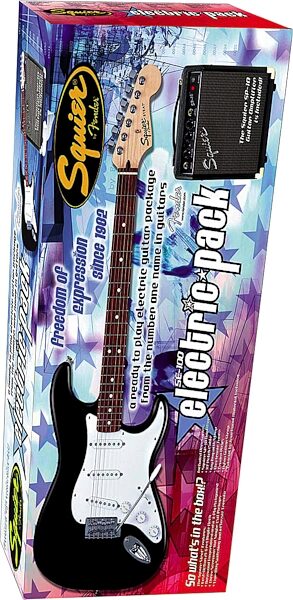 open zoom image for Squier SE100 Electric Guitar Package, Box View
