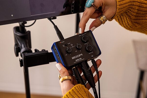 open zoom image for Zoom AMS-24 USB Audio Interface, New, Action Position Back