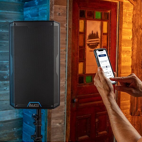 open zoom image for Alto Professional TS408 Powered Loudspeaker, Single, Action Position Back