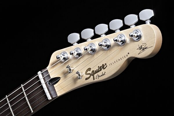 open zoom image for Squier Avril Lavigne Signature Telecaster Electric Guitar, Headstock