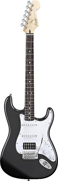 open zoom image for Squier Vintage Modified Strat HSS Electric Guitar, Black