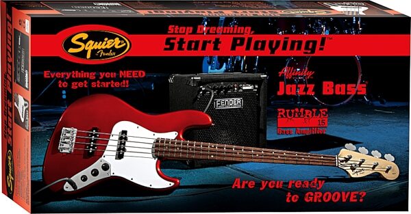open zoom image for Squier Affinity Jazz Bass Package, Box