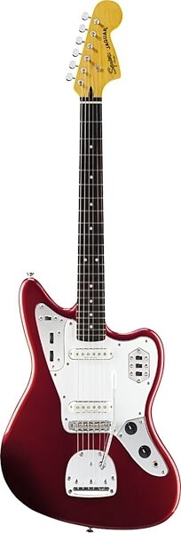 open zoom image for Squier Vintage Modified Jaguar Electric Guitar, with Rosewood Fingerboard, Candy Apple Red