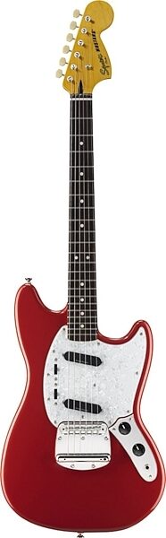 open zoom image for Squier Vintage Modified Mustang Electric Guitar, with Rosewood Fingerboard, Fiesta Red