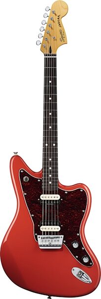 open zoom image for Squier Vintage Modified Jaguar HH Electric Guitar, Fiesta Red