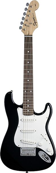 open zoom image for Squier Affinity Mini Strat Electric Guitar (Rosewood), Black