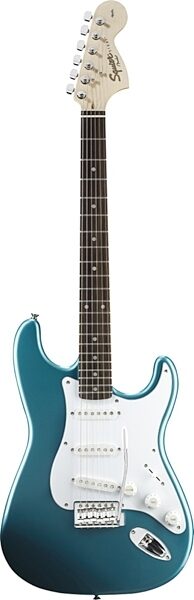 open zoom image for Squier Affinity Stratocaster Electric Guitar, with Rosewood Fingerboard, Lake Placid Blue