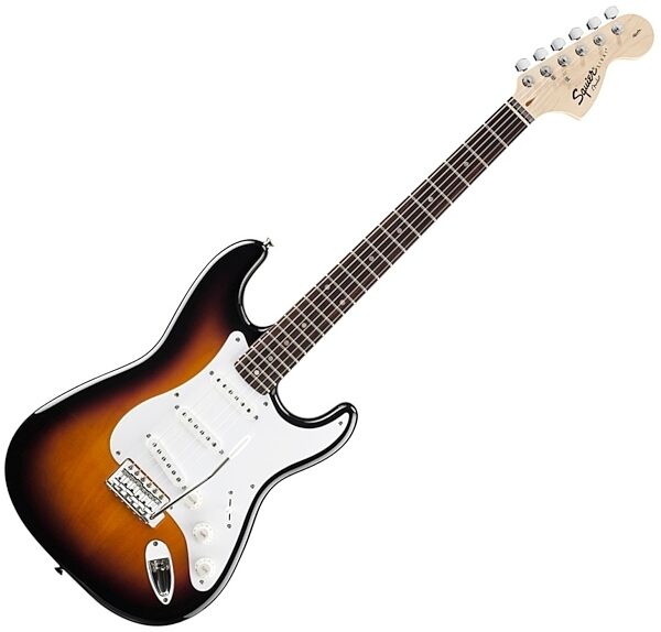 open zoom image for Squier Affinity Stratocaster Electric Guitar, with Rosewood Fingerboard, Brown Sunburst