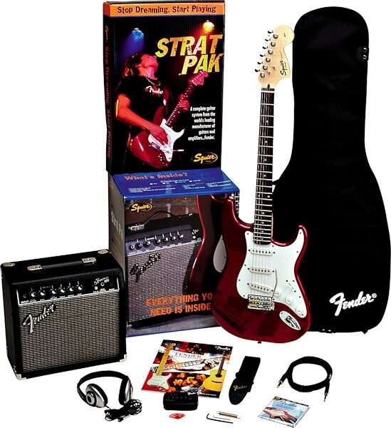 open zoom image for Squier Strat Pak Electric Guitar Package, Main