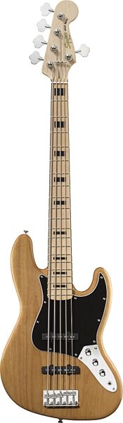 open zoom image for Squier Vintage Modified Jazz Bass V Electric Bass (5-String), Natural