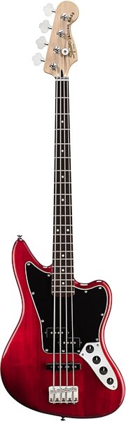 open zoom image for Squier Vintage Modified Jaguar Special Electric Bass, Crimson Red Transparent