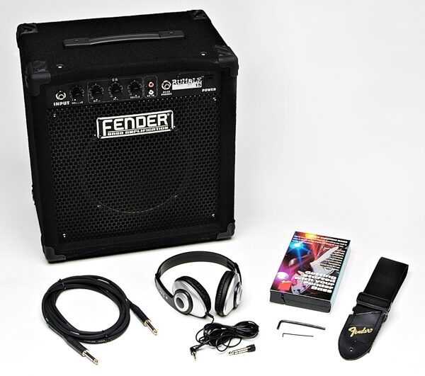 open zoom image for Squier Bass Pak Electric Bass Package, Contents