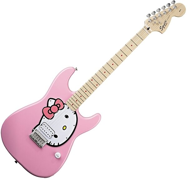 open zoom image for Squier Hello Kitty Stratocaster Electric Guitar, Main