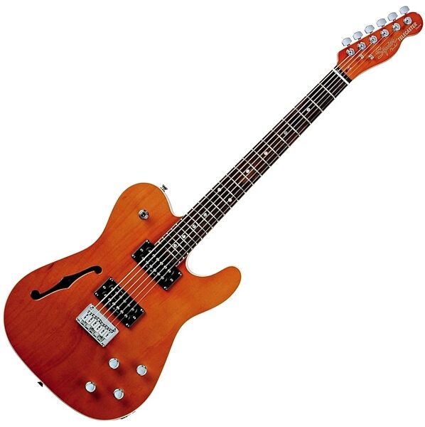 open zoom image for Squier Master Series Thinline Tele HH Electric Guitar, Natural