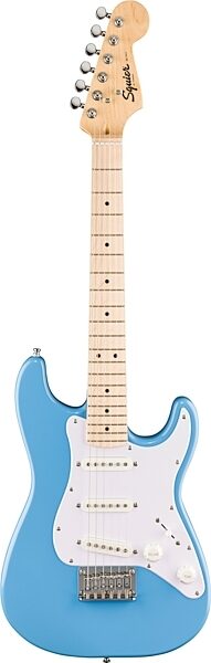open zoom image for Squier Mini Stratocaster Electric Guitar, with Maple Fingerboard, California Blue, Main