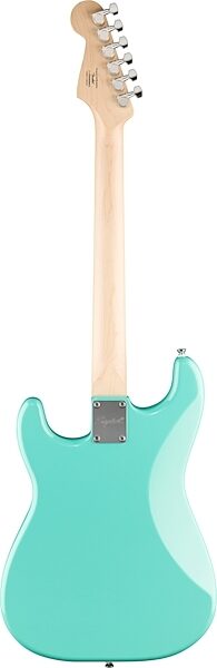 open zoom image for Squier Sonic Stratocaster Hard Tail Maple Neck Electric Guitar, Sea Foam Green, Action Position Back