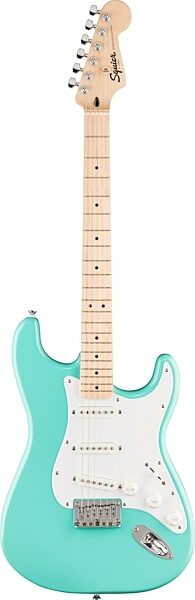 open zoom image for Squier Sonic Stratocaster Hard Tail Maple Neck Electric Guitar, Sea Foam Green, Main