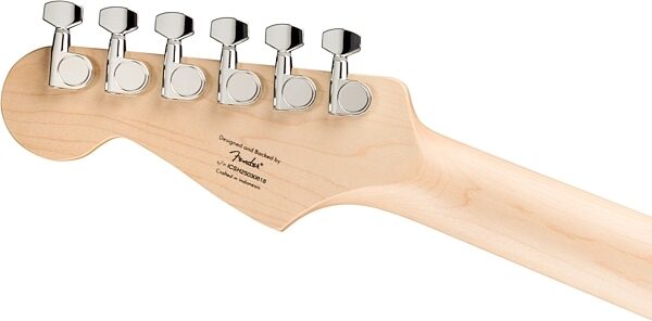 open zoom image for Squier Sonic Stratocaster Hard Tail Maple Neck Electric Guitar, Sea Foam Green, Action Position Back