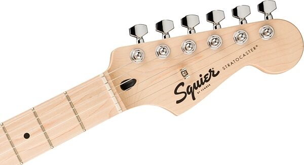 open zoom image for Squier Sonic Stratocaster Hard Tail Maple Neck Electric Guitar, Sea Foam Green, Action Position Back