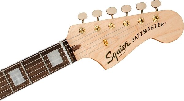 open zoom image for Squier 40th Anniversary Jazzmaster Gold Edition Electric Guitar, with Laurel Fingerboard, Action Position Back