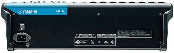 open zoom image for Yamaha MG16 Mixer, 6-Bus, Open Box (Like New), Rear
