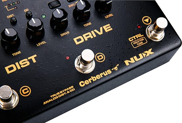 open zoom image for NUX Cerberus Guitar Multi Effects Pedal, Angled Front
