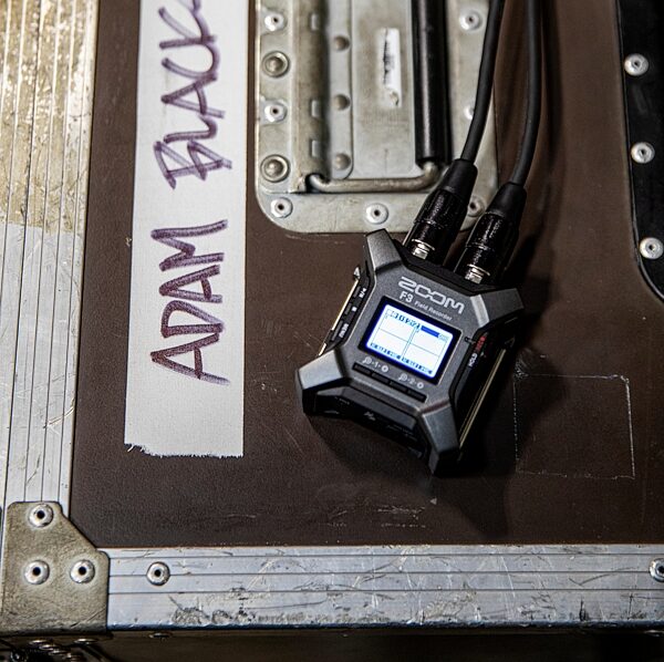 open zoom image for Zoom F3 Portable Field Recorder, New, Action Position Back