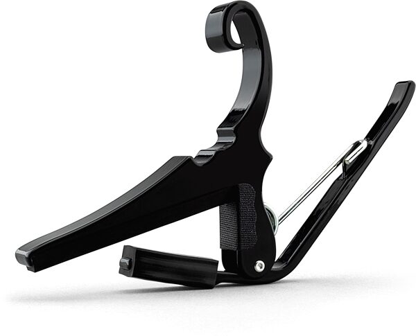 open zoom image for Kyser Quick-Change Acoustic Guitar Capo, Black, Angle