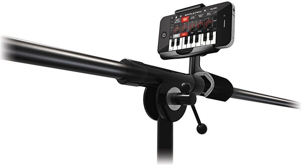 open zoom image for IK Multimedia iKlip MINI iPhone and iPod Music Stand Adapter, On Stand 3