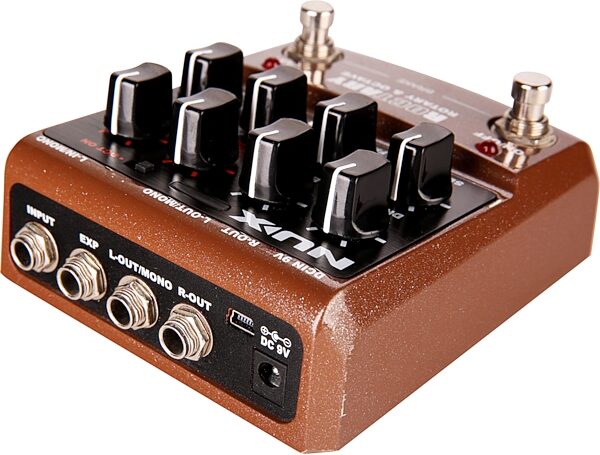 open zoom image for NUX Roctary Octave and Rotary Pedal, Angled Back