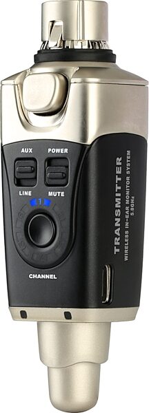 open zoom image for Xvive U45 5.8 GHz Digital Wireless In-Ear Monitor System, Original Silver, Action Position Back