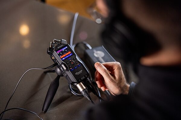 open zoom image for Zoom H4essential Digital Handy Recorder, New, Action Position Back