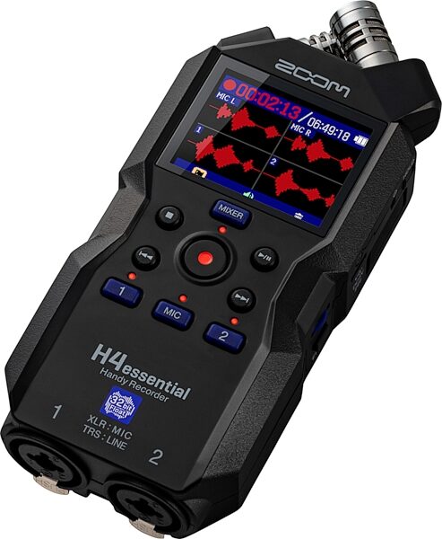 open zoom image for Zoom H4essential Digital Handy Recorder, New, Action Position Back