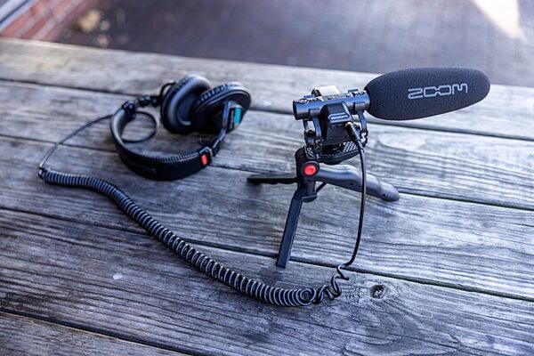 open zoom image for Zoom M3 MicTrak Stereo Shotgun Microphone/Recorder, New, Action Position Back