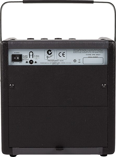 open zoom image for Fender Passport Mini Personal Sound System with Effects, Back