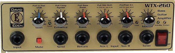open zoom image for Eden WTX260 Sub Compact Bass Amplifier Head (300 Watts), Front