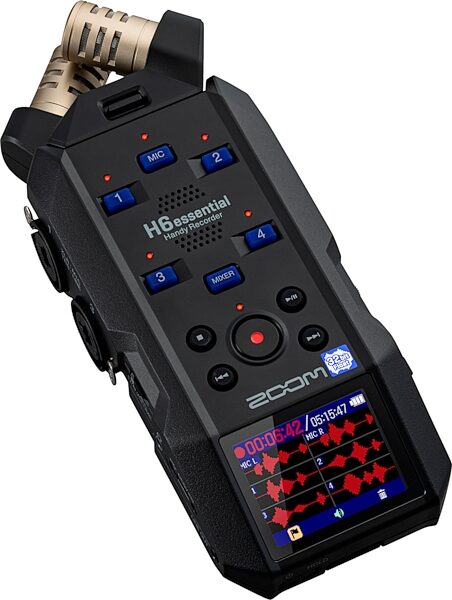 open zoom image for Zoom H6essential Digital Handy Recorder, New, Action Position Back