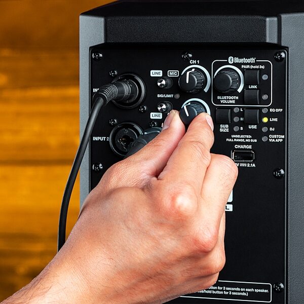 open zoom image for Alto Professional TS408 Powered Loudspeaker, Single, Action Position Back