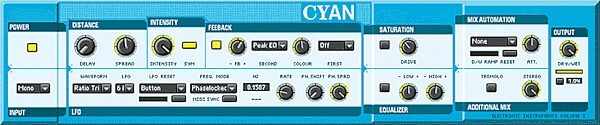 open zoom image for Native Instruments Reaktor Electronic Instruments 2, Cyan Chorus Unit