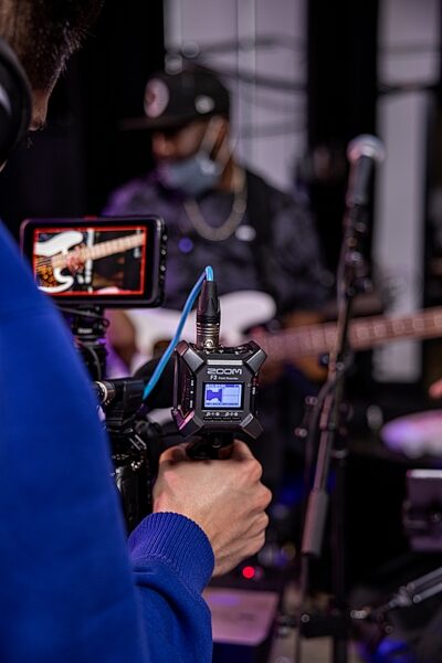 open zoom image for Zoom F3 Portable Field Recorder, New, Action Position Back