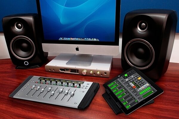 open zoom image for IK Multimedia iKlip Studio Adjustable iPad Stand, Studio Example