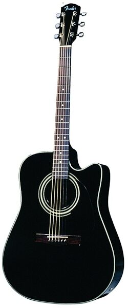 open zoom image for Fender DG20SCE Acoustic-Electric Dreadnought Cutaway Guitar, Black