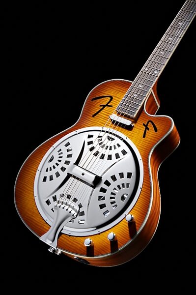 open zoom image for Fender FR-50CE Resonator Guitar, Body Detail
